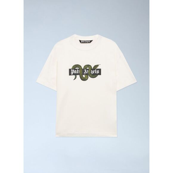 Palm Angels Men Snake Logo T-Shirt